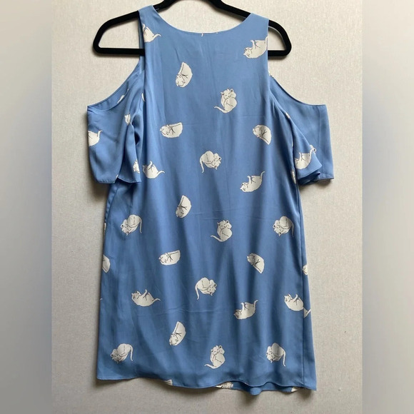 Everly Peek a boo  shoulder rolling cat dress Sz S - Picture 2 of 9